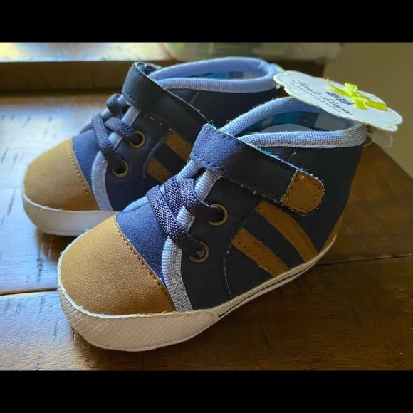 •NWT•First Steps by Stepping Stones Soft Walking Shoes - Picture 2 of 7